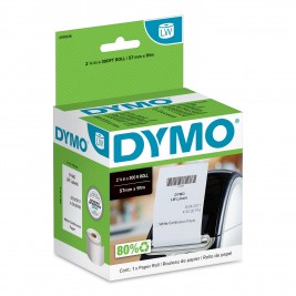 Dymo 2191636 uzlīmes 57 mm x 91 m (nepārtraukts papīrs, nelīmējošs) Dymo 2191636 uzlīmes 57 mm x 91 m (nepārtraukts papīrs, nelīmējošs)