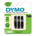 Dymo 3D Lente S0847730 Mehāniskā etiķešu printera 9mm x 3m melns 3 gab.
