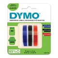 Dymo 3D Lentes S0847750 Mehāniskā etiķešu printera 9mm x 3m sarkana/zila/melns