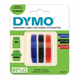Dymo 3D Lentes S0847750 Mehāniskā etiķešu printera 9mm x 3m sarkana/zila/melns Dymo 3D Lentes S0847750 Mehāniskā etiķešu printera 9mm x 3m sarkana/zila/melns