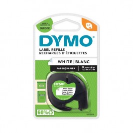Dymo LetraTag Papīra Lente S0721500 12mm x 4m melns uz baltas – 10 gab. Dymo LetraTag Papīra Lente S0721500 12mm x 4m melns uz baltas – 10 gab.