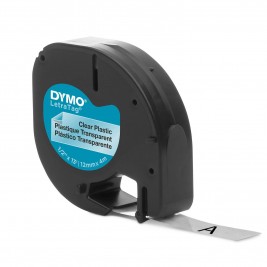 Dymo LetraTag Plastikāta Lente S0721540 12mm x 4m   Dymo LetraTag Plastikāta Lente S0721540 12mm x 4m