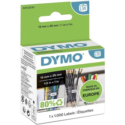 Dymo 11353 Etiķetes 13 x 25mm