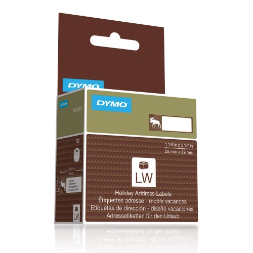Dymo 1960080 Etiķetes 28 x 89mm - Christmas edition