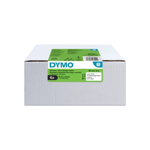 Dymo 2093092 Etiķetes 54 x 101mm  komplekts - 6 gab.