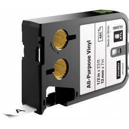 Dymo XTL Vinila lente 1868751 12mm x 7m, melns uz balta Dymo XTL Vinila lente 1868751 12mm x 7m, melns uz balta
