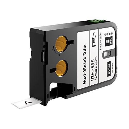 DYMO XTL Dymo XTL Termosraukuma caurule 1868810 12mm x2.7m, melns uz balta