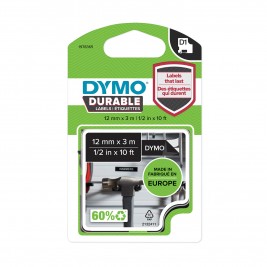 Dymo lente D1 Durable 1978365 12mm x 3m balts uz melna Dymo lente D1 Durable 1978365 12mm x 3m balts uz melna