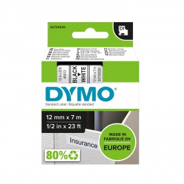 Dymo Lente D1 45013 12mm x 7m / melns uz baltas – S0720530 Dymo Lente D1 45013 12mm x 7m / melns uz baltas – S0720530