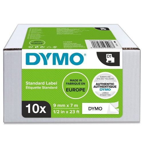 Dymo Lente D1 40913 9mm x 7m melns uz baltas – S0720680