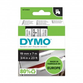 Dymo Lente D1 45800 19mm x 7m /  melns uz caurspīdīgas – S0720820 Dymo Lente D1 45800 19mm x 7m /  melns uz caurspīdīgas – S0720820